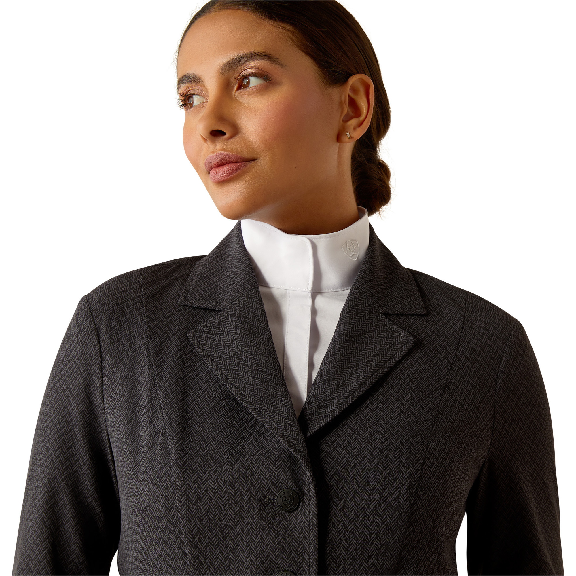 2025 Ariat Womens Artico 2.0 Long Sleeve Show Coat 10054948 - Herringbone Print